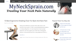 Desktop Screenshot of mynecksprain.com