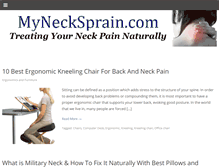 Tablet Screenshot of mynecksprain.com